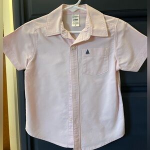 Carters pink sailboat buttondown